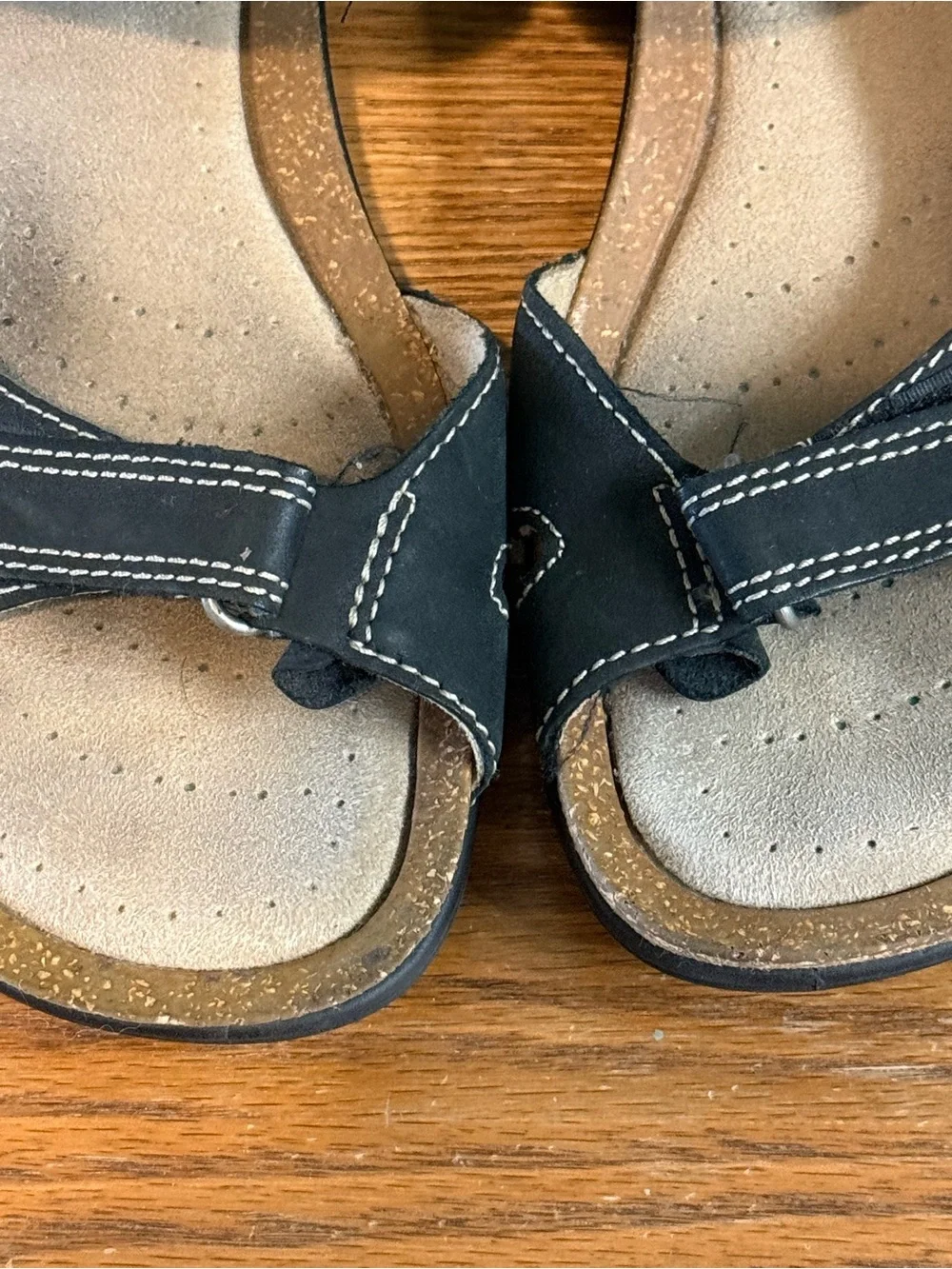 Ecco Sandals Size 39 US 8 Black Comfort Casual Open